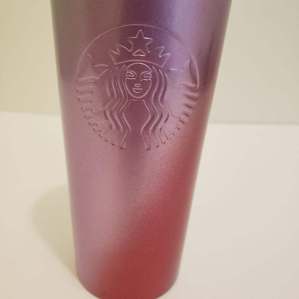 Starbucks Stainless Steel Ombre Holiday 2021 Tumbler 16 oz NWT Grande Purple - Picture 2 of 6
